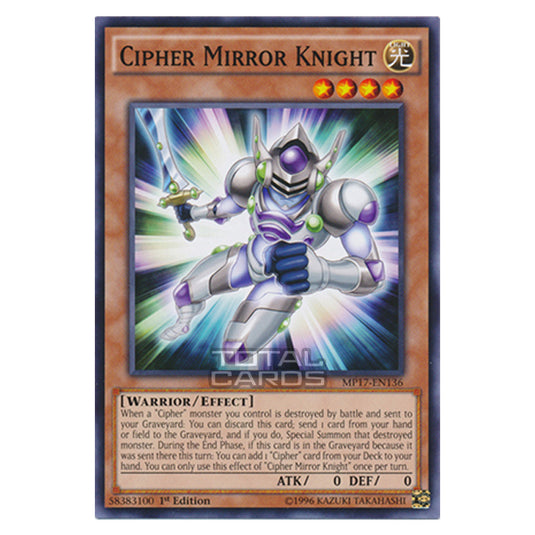 Yu-Gi-Oh! - 2017 Mega-Tin Mega Pack - Cipher Mirror Knight (Common) MP17-EN136