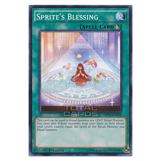 Yu-Gi-Oh! - 2017 Mega-Tin Mega Pack - Sprite's Blessing (Common) MP17-EN156