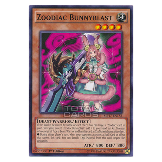 Yu-Gi-Oh! - 2017 Mega-Tin Mega Pack - Zoodiac Bunnyblast (Common) MP17-EN182