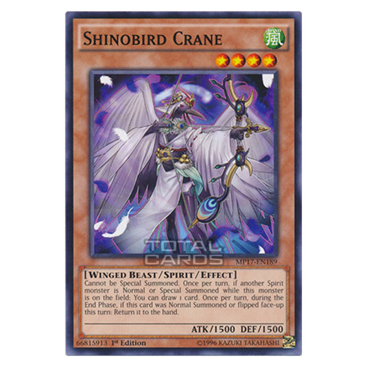 Yu-Gi-Oh! - 2017 Mega-Tin Mega Pack - Shinobird Crane (Common) MP17-EN189