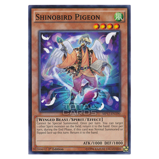 Yu-Gi-Oh! - 2017 Mega-Tin Mega Pack - Shinobird Pigeon (Common) MP17-EN190