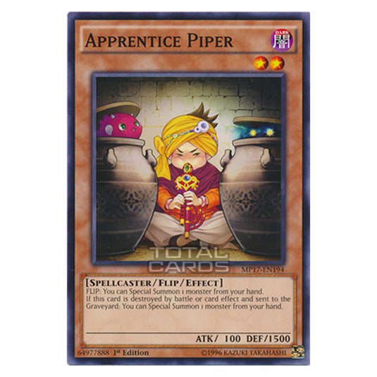 Yu-Gi-Oh! - 2017 Mega-Tin Mega Pack - Apprentice Piper (Common) MP17-EN194