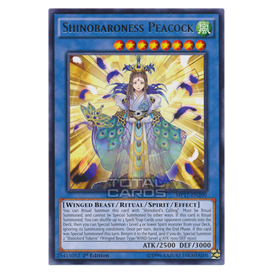 Yu-Gi-Oh! - 2017 Mega-Tin Mega Pack - Shinobaroness Peacock (Rare) MP17-EN200