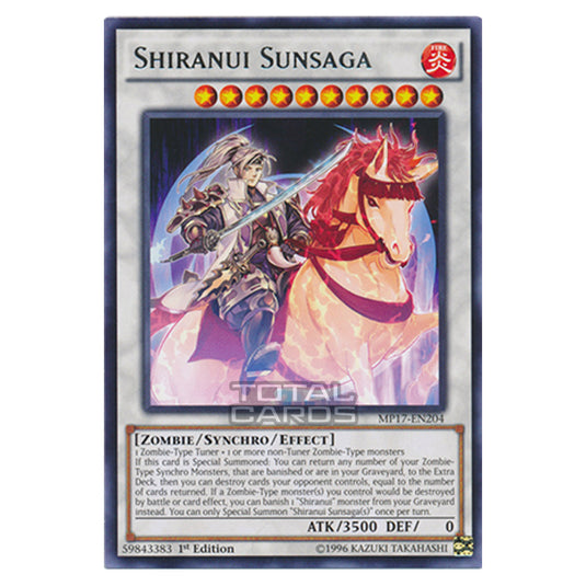 Yu-Gi-Oh! - 2017 Mega-Tin Mega Pack - Shiranui Sunsaga (Rare) MP17-EN204