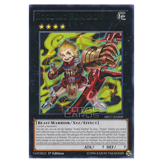 Yu-Gi-Oh! - 2017 Mega-Tin Mega Pack - Zoodiac Boarbow (Rare) MP17-EN209