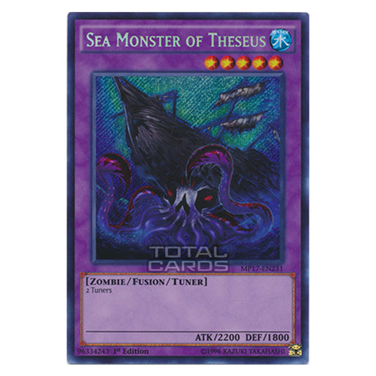 Yu-Gi-Oh! - 2017 Mega-Tin Mega Pack - Sea Monster of Theseus (Secret Rare) MP17-EN231