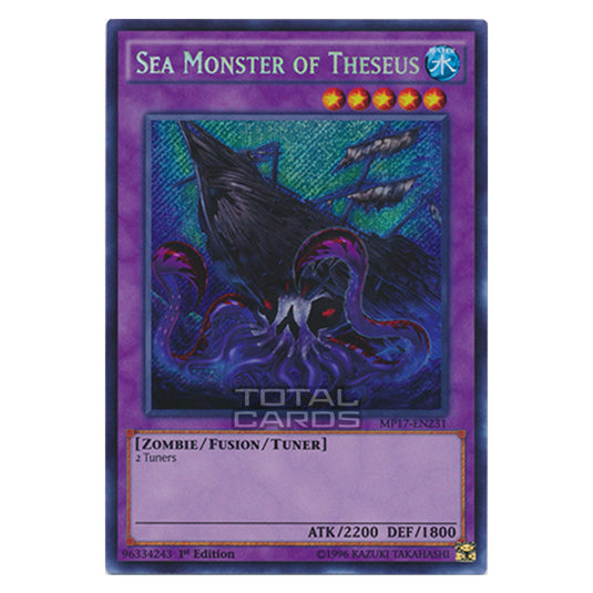 Yu-Gi-Oh! - 2017 Mega-Tin Mega Pack - Sea Monster of Theseus (Secret R Yu-Gi-Oh! - 2017 Mega-Tin Mega Pack - Sea Monster of Theseus (Secret R