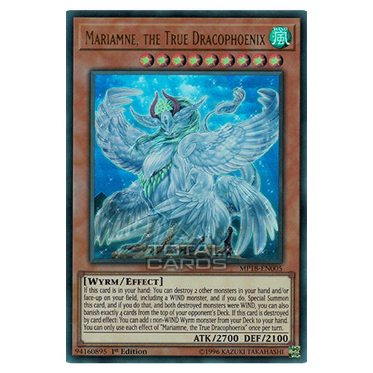 Yu-Gi-Oh! - 2018 Mega-Tin Mega Pack - Mariamne, the True Dracophoenix (Ultra Rare) MP18-EN005