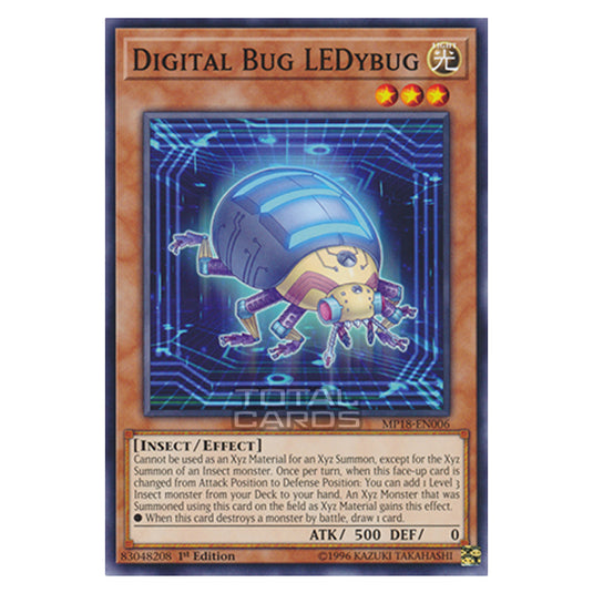 Yu-Gi-Oh! - 2018 Mega-Tin Mega Pack - Digital Bug LEDybug (Common) MP18-EN006