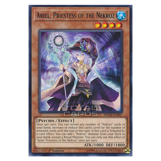 Yu-Gi-Oh! - 2018 Mega-Tin Mega Pack - Ariel, Priestess of the Nekroz (Rare) MP18-EN007