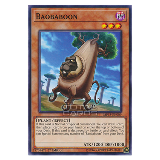 Yu-Gi-Oh! - 2018 Mega-Tin Mega Pack - Baobaboon (Common) MP18-EN009