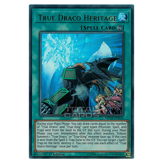 Yu-Gi-Oh! - 2018 Mega-Tin Mega Pack - True Draco Heritage (Ultra Rare) MP18-EN016