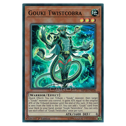 Yu-Gi-Oh! - 2018 Mega-Tin Mega Pack - Gouki Twistcobra (Super Rare) MP18-EN038