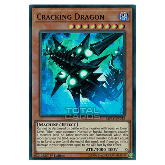 Yu-Gi-Oh! - 2018 Mega-Tin Mega Pack - Cracking Dragon (Super Rare) MP18-EN043