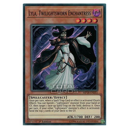 Yu-Gi-Oh! - 2018 Mega-Tin Mega Pack - Lyla, Twilightsworn Enchantress (Super Rare) MP18-EN051