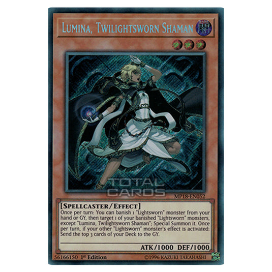 Yu-Gi-Oh! - 2018 Mega-Tin Mega Pack - Lumina, Twilightsworn Shaman (Secret Rare) MP18-EN052