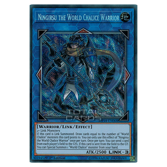 Yu-Gi-Oh! - 2018 Mega-Tin Mega Pack - Ningirsu the World Chalice Warrior (Secret Rare) MP18-EN068