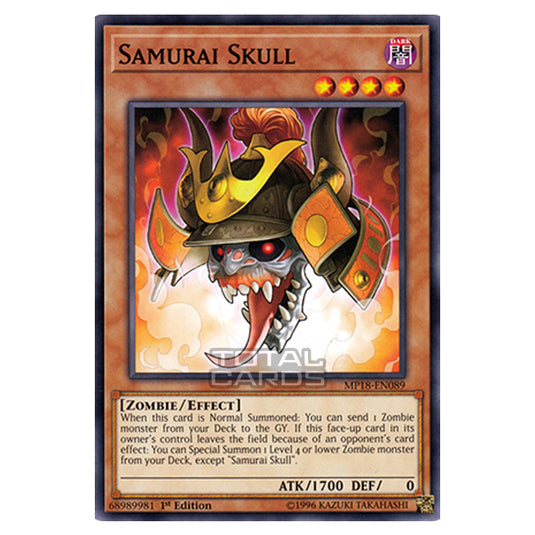 Yu-Gi-Oh! - 2018 Mega-Tin Mega Pack - Samurai Skull (Common) MP18-EN089