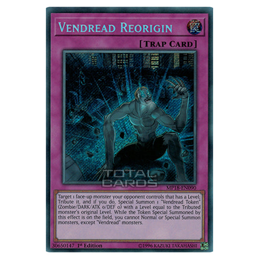 Yu-Gi-Oh! - 2018 Mega-Tin Mega Pack - Vendread Reorigin (Secret Rare) MP18-EN090