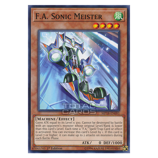 Yu-Gi-Oh! - 2018 Mega-Tin Mega Pack - F.A. Sonic Meister (Common) MP18-EN091