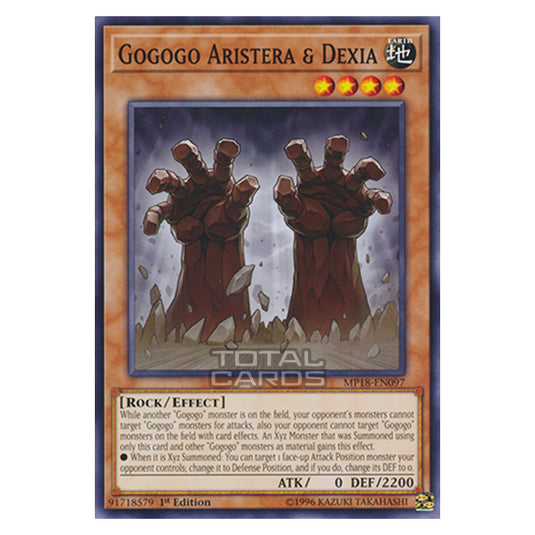 Yu-Gi-Oh! - 2018 Mega-Tin Mega Pack - Gogogo Aristera & Dexia (Common) MP18-EN097