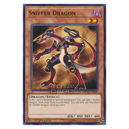 Yu-Gi-Oh! - 2018 Mega-Tin Mega Pack - Sniffer Dragon (Common) MP18-EN109