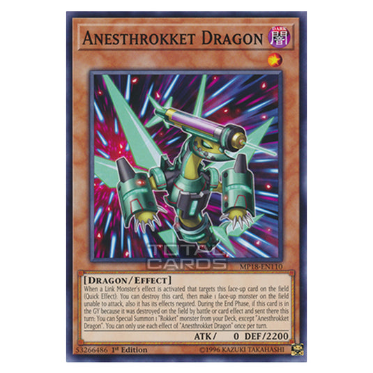 Yu-Gi-Oh! - 2018 Mega-Tin Mega Pack - Anesthrokket Dragon (Common) MP18-EN110