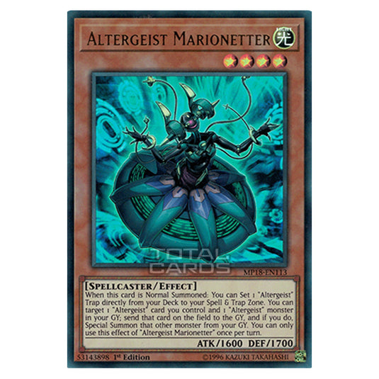 Yu-Gi-Oh! - 2018 Mega-Tin Mega Pack - Altergeist Marionetter (Ultra Rare) MP18-EN113