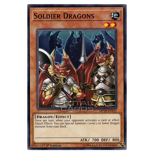 Yu-Gi-Oh! - 2018 Mega-Tin Mega Pack - Soldier Dragons (Common) MP18-EN121