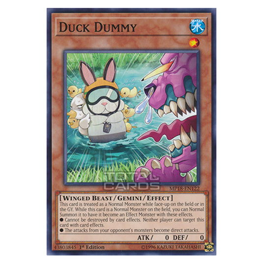 Yu-Gi-Oh! - 2018 Mega-Tin Mega Pack - Duck Dummy (Common) MP18-EN122