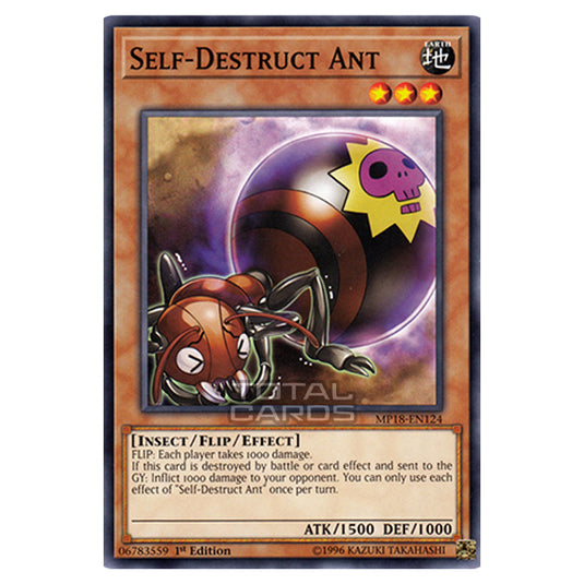 Yu-Gi-Oh! - 2018 Mega-Tin Mega Pack - Self-Destruct Ant (Common) MP18-EN124