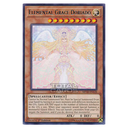 Yu-Gi-Oh! - 2018 Mega-Tin Mega Pack - Elemental Grace Doriado (Rare) MP18-EN128