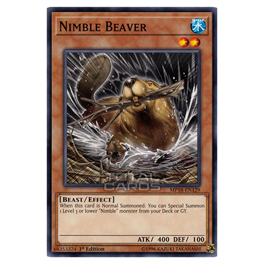 Yu-Gi-Oh! - 2018 Mega-Tin Mega Pack - Nimble Beaver (Common) MP18-EN129