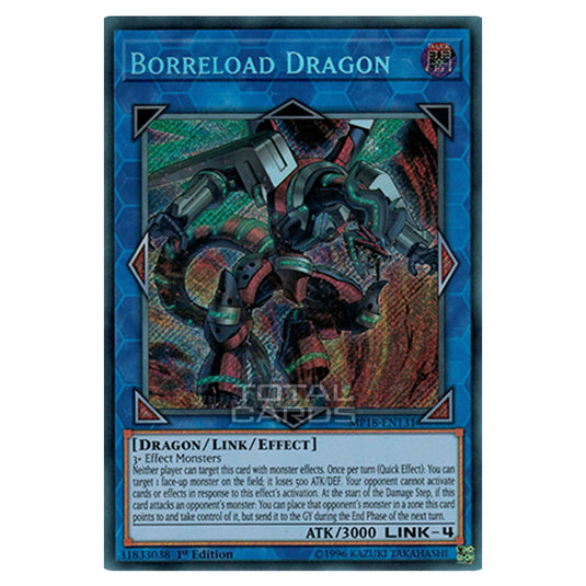 Yu-Gi-Oh! - 2018 Mega-Tin Mega Pack - Borreload Dragon (Secret Rare) MP18-EN131