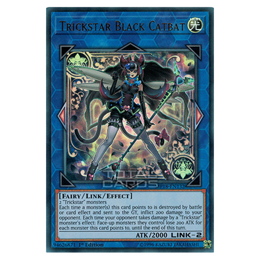 Yu-Gi-Oh! - 2018 Mega-Tin Mega Pack - Trickstar Black Catbat (Ultra Rare) MP18-EN132