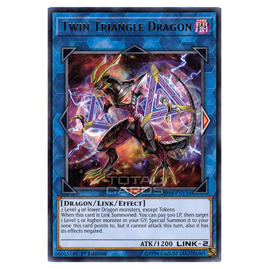 Yu-Gi-Oh! - 2018 Mega-Tin Mega Pack - Twin Triangle Dragon (Rare) MP18-EN134