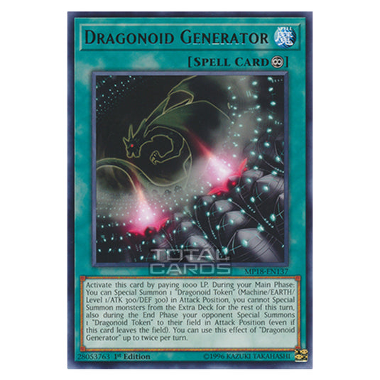 Yu-Gi-Oh! - 2018 Mega-Tin Mega Pack - Dragonoid Generator (Rare) MP18-EN137