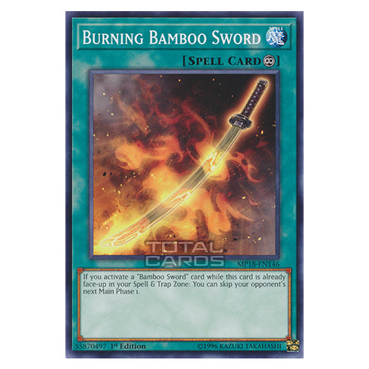 Yu-Gi-Oh! - 2018 Mega-Tin Mega Pack - Burning Bamboo Sword (Common) MP18-EN146