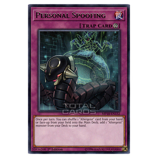 Yu-Gi-Oh! - 2018 Mega-Tin Mega Pack - Personal Spoofing (Rare) MP18-EN152