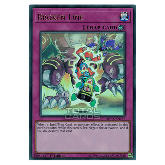 Yu-Gi-Oh! - 2018 Mega-Tin Mega Pack - Broken Line (Ultra Rare) MP18-EN156