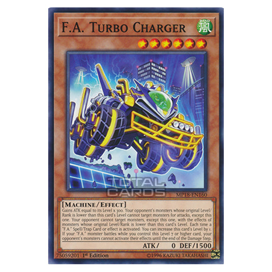 Yu-Gi-Oh! - 2018 Mega-Tin Mega Pack - F.A. Turbo Charger (Common) MP18-EN160