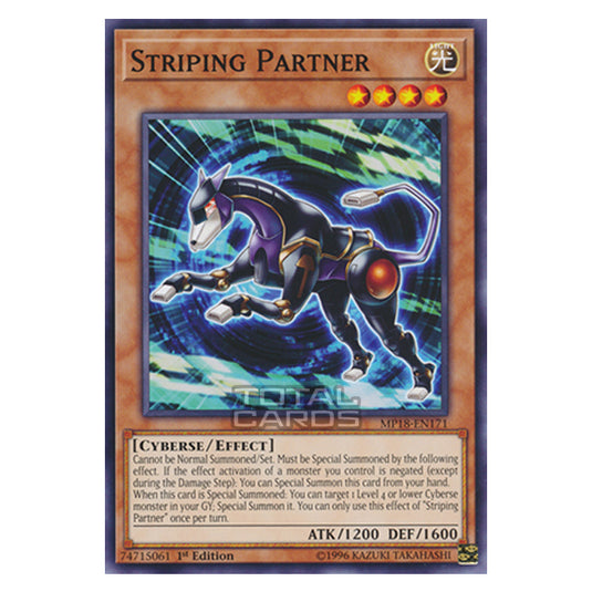 Yu-Gi-Oh! - 2018 Mega-Tin Mega Pack - Striping Partner (Common) MP18-EN171