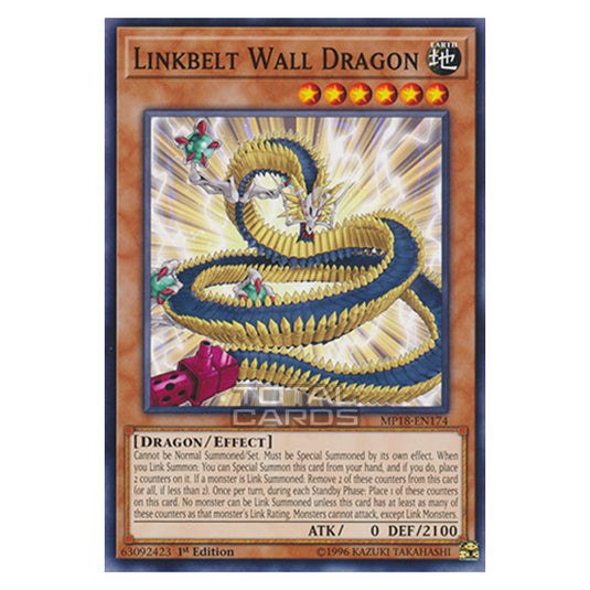 Yu-Gi-Oh! - 2018 Mega-Tin Mega Pack - Linkbelt Wall Dragon (Common) MP18-EN174