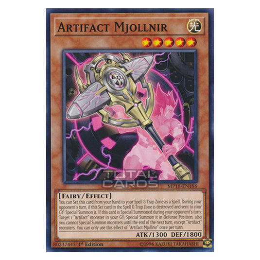 Yu-Gi-Oh! - 2018 Mega-Tin Mega Pack - Artifact Mjollnir (Common) MP18-EN186