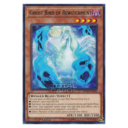 Yu-Gi-Oh! - 2018 Mega-Tin Mega Pack - Ghost Bird of Bewitchment (Rare) MP18-EN190