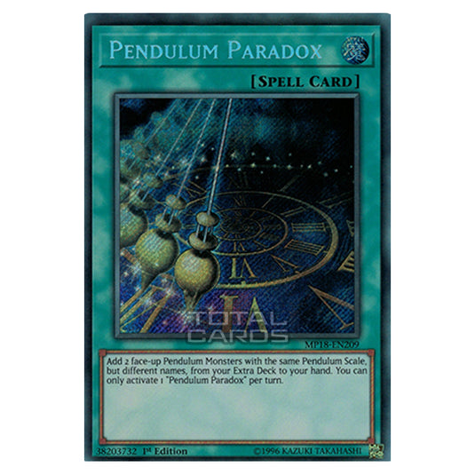 Yu-Gi-Oh! - 2018 Mega-Tin Mega Pack - Pendulum Paradox (Secret Rare) MP18-EN209