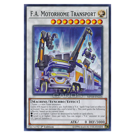 Yu-Gi-Oh! - 2018 Mega-Tin Mega Pack - F.A. Motorhome Transport (Common) MP18-EN226