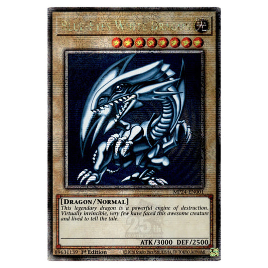 Yu-Gi-Oh! - Dueling Mirrors - Blue-Eyes White Dragon (Quarter Century Secret Rare) MP24-EN001 Yu-Gi-Oh! - Dueling Mirrors - Blue-Eyes White Dragon (Quarter Century Secret Rare) MP24-EN001