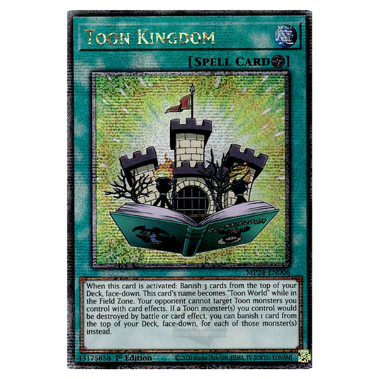 Toon Kingdom MP24-EN006 card from the Yu-Gi-Oh! set Dueling Mirrors