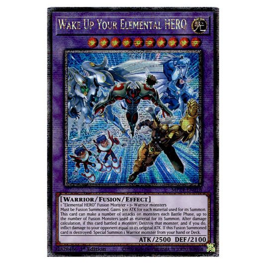 Wake Up Your Elemental HERO MP24-EN018 card from the Yu-Gi-Oh! set Dueling Mirrors